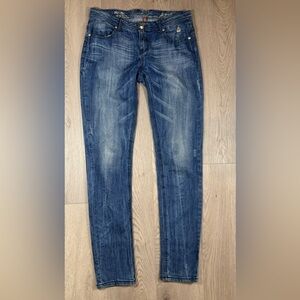 Vintage apple bottom jeans blue size 7/8 grunge normcore style ahj9173r